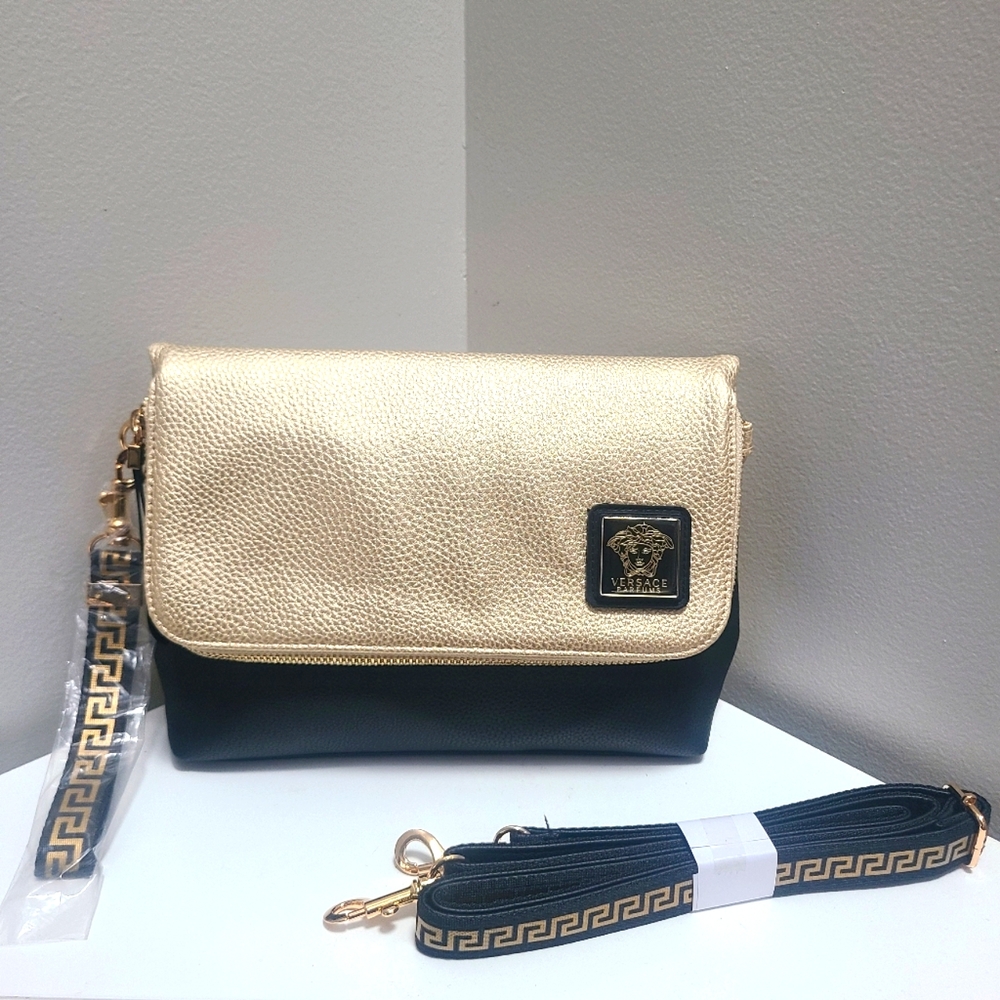 Versace parfum cross body clutch purse